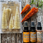 Tim Holtz Idea-ology 2023 Christmas Woodland Trees Alpine th94358 carrot