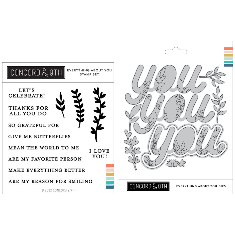 Concord & 9th Everything About You Stamp and Die Bundle