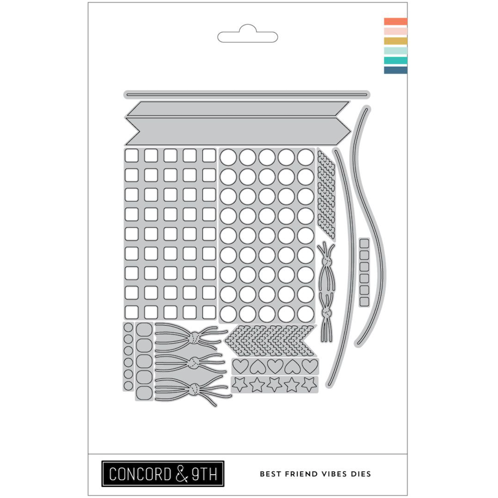 Concord & 9th Best Friend Vibes Stamp and Die Bundle bff