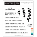 Concord & 9th Everything About You Clear Stamp Set 12088