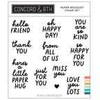 Concord & 9th Paper Bouquet Clear Stamp Set 12091