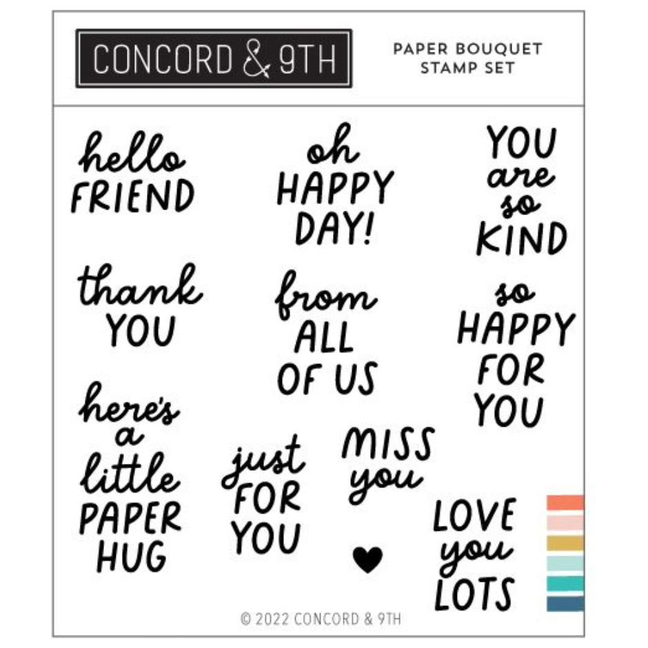 Concord & 9th Paper Bouquet Clear Stamp Set 12091