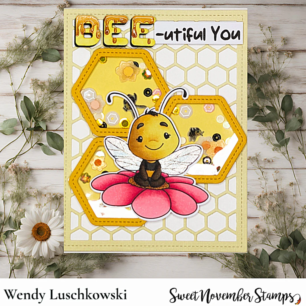Sweet November Stamps Bee Happy Sequin Mixes sns-sq-bh-24 bee