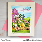Sweet November Stamps May Lily of the Valley Fairy Clear Stamp Set sns-sp-ml-24 may