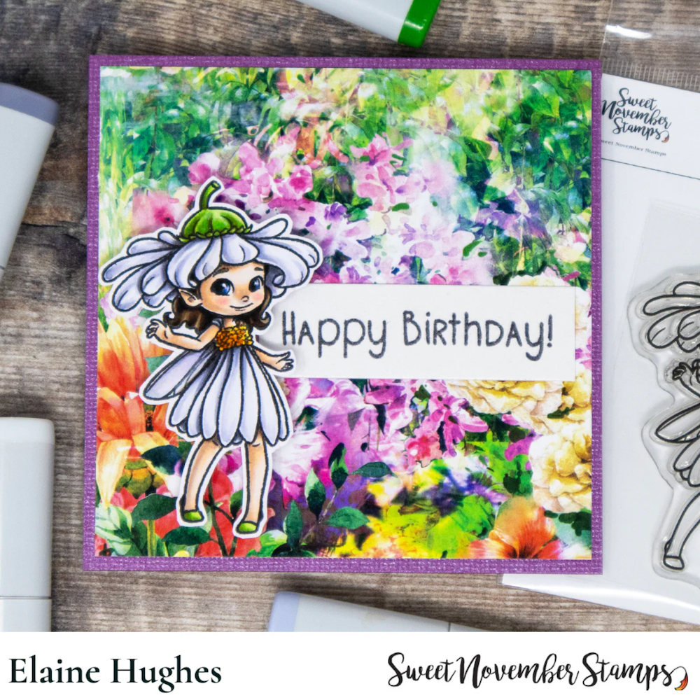 Sweet November Stamps April Daisy Clear Stamp Set sns-sp-af-24 birthday