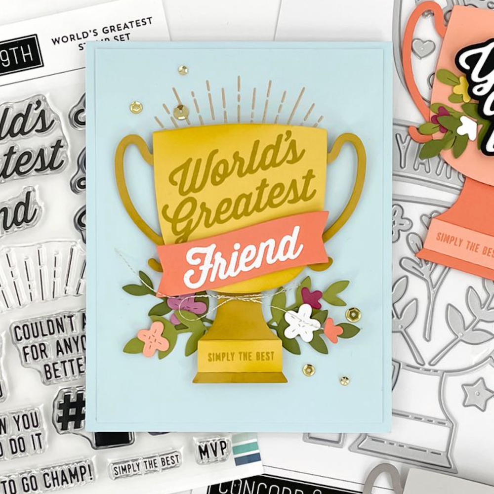 Concord & 9th World's Greatest Clear Stamp Set 12098 friend