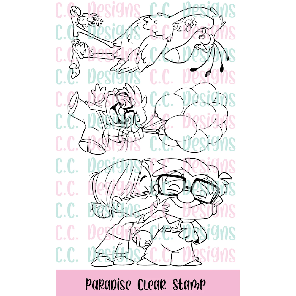 C.C. Designs Paradise Clear Stamp Set ccd-0353