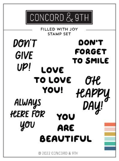 Concord & 9th Filled with Joy Clear Stamp Set 12113