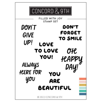 Concord & 9th Filled with Joy Clear Stamp Set 12113