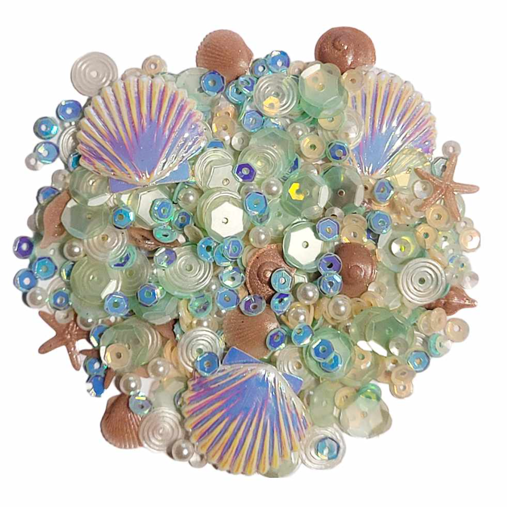 Sweet November Stamps Soft Seashore Embellishment Mix sns-sq-ss-24