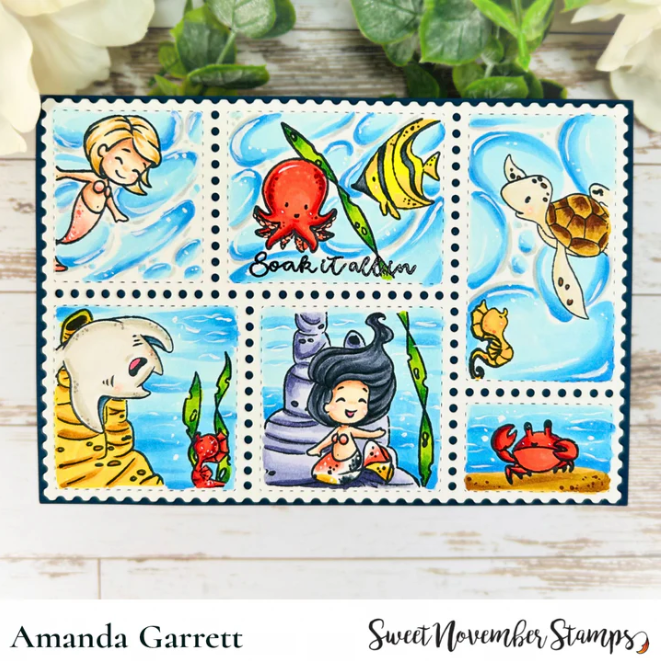 Sweet November Stamps Merwee Party Clear Stamp Set sns-mm-mp-24 postage