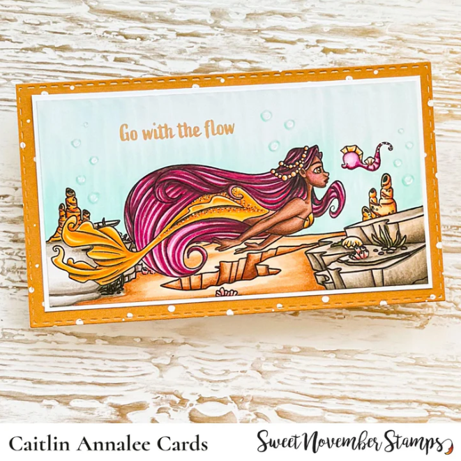 Sweet November Stamps Calypso Clear Stamp Set sns-sg-ca-24 flow