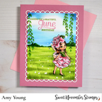 Sweet November Stamps June Rose Fairy Clear Stamp sns-mf-jr-24 amy