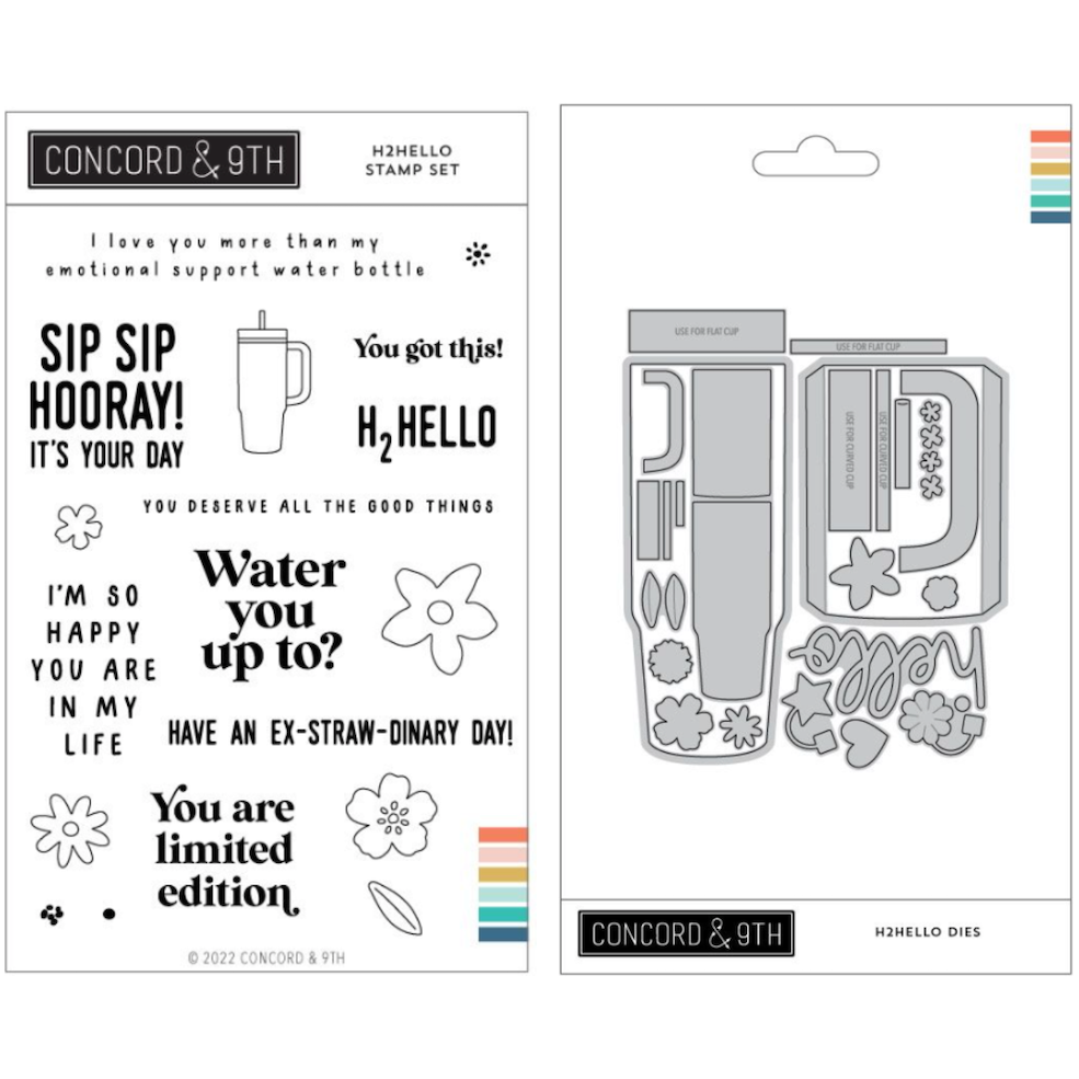 Concord & 9th H2Hello Stamps and Dies Bundle – Simon Says Stamp