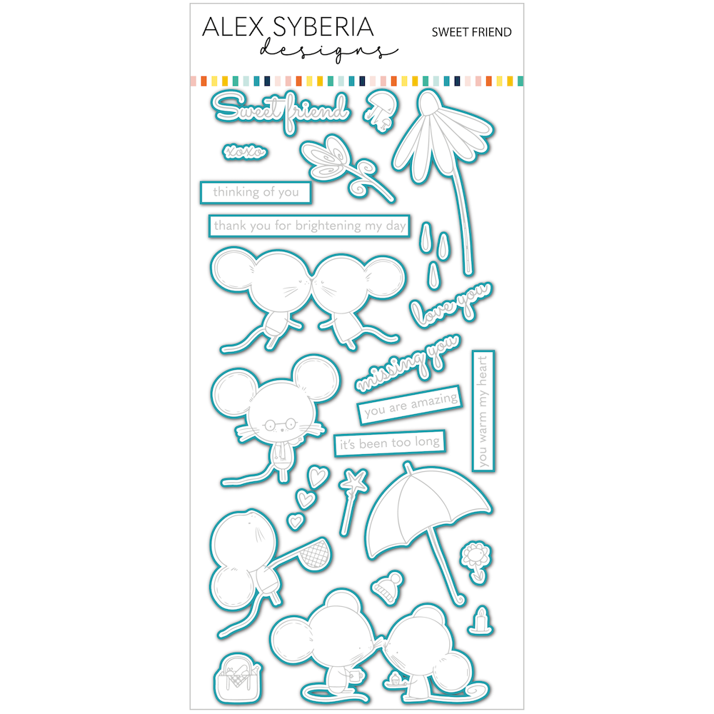 Alex Syberia Designs Sweet Friend Stamp and Die Bundle die