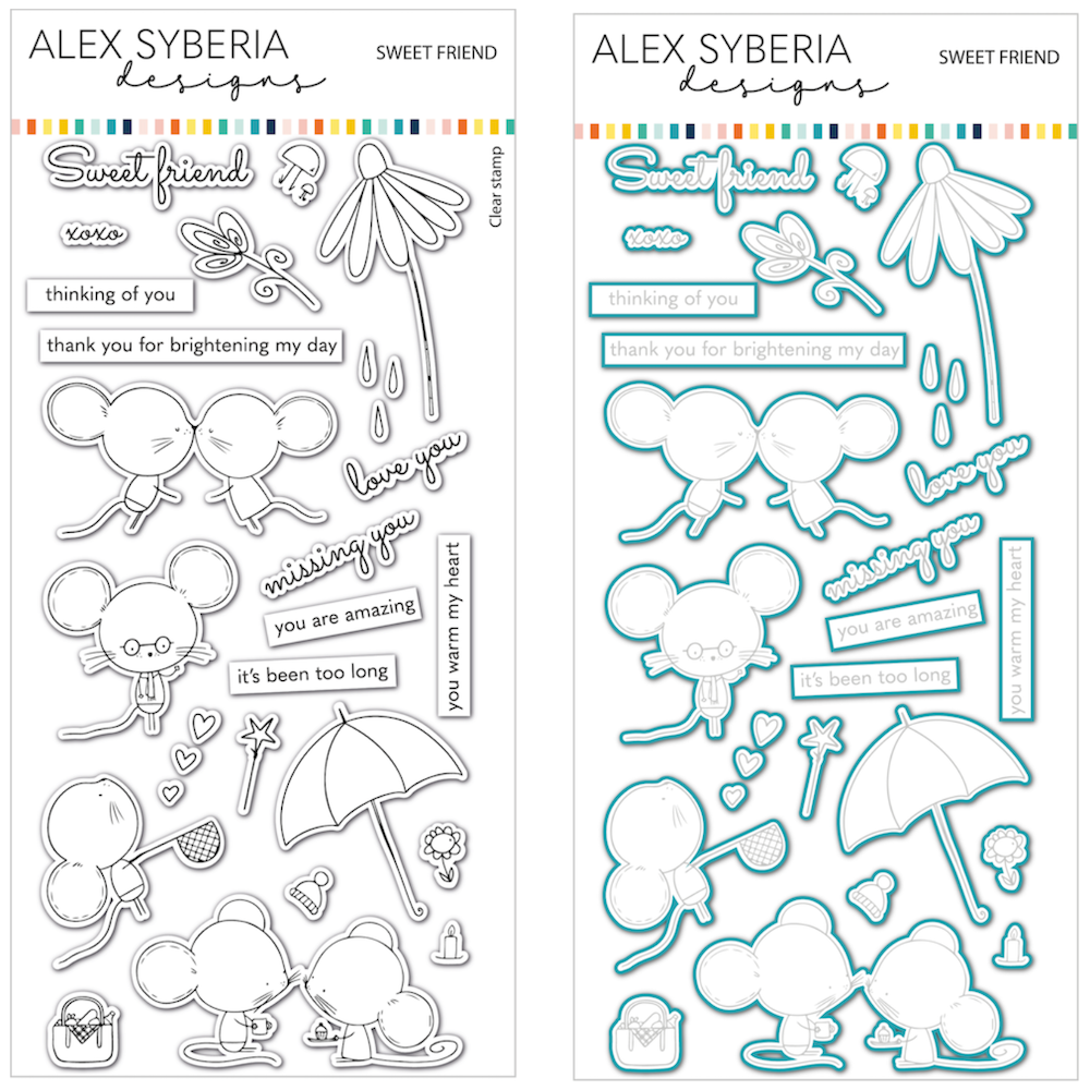 Alex Syberia Designs Sweet Friend Stamp and Die Bundle