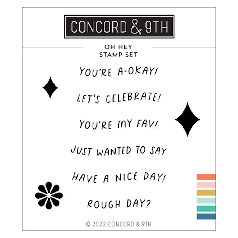 Concord & 9th Oh Hey Clear Stamp Set 11418