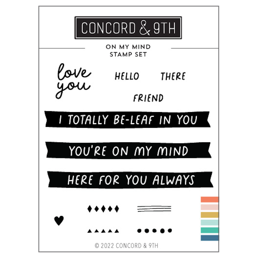 Concord & 9th On My Mind Clear Stamp Set 11845