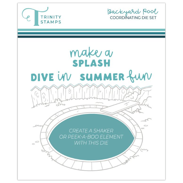 Trinity Stamps Backyard Pool Die Set tmd-c335