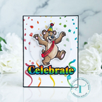 Trinity Stamps Bear-thday Surprise Clear Stamp Set tps-341 celebrate