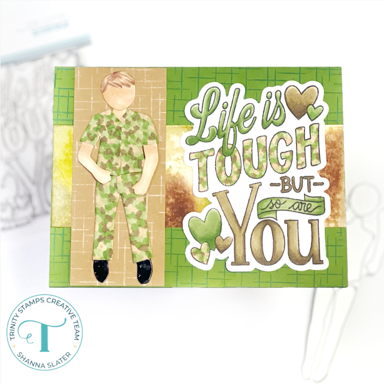 Trinity Stamps Life is Tough Clear Stamp Set tps-324 army