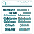 Trinity Stamps Celebrate Simply Sentimental Die Set tmd-c342