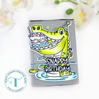 Trinity Stamps Snappy Birthday Clear Stamp Set tps-339 cake