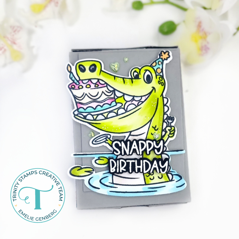 Trinity Stamps Snappy Birthday Clear Stamp Set tps-339 cake