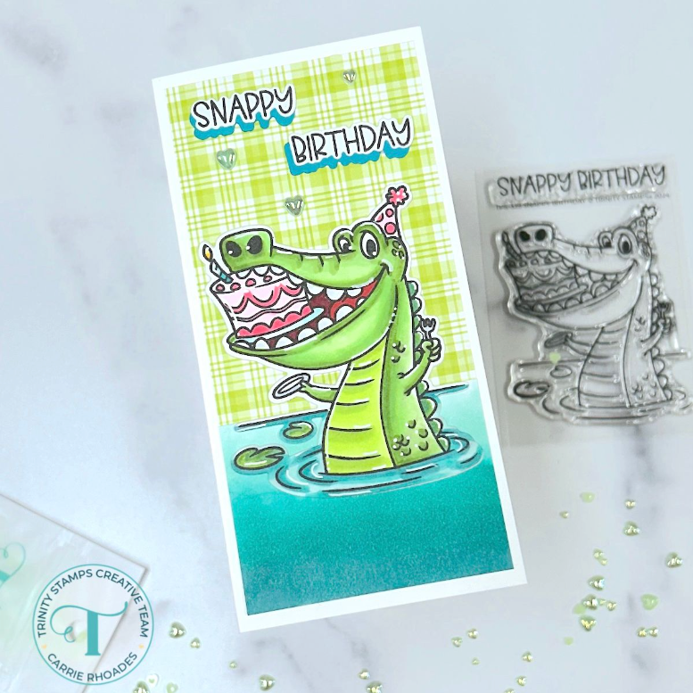 Trinity Stamps Snappy Birthday Clear Stamp Set tps-339 gator