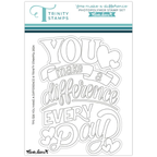 Trinity Stamps You Make A Difference Clear Stamp Set tps-326