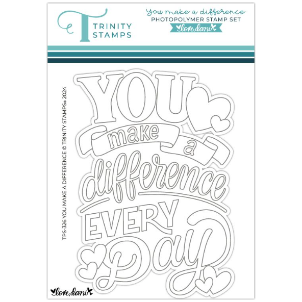 Trinity Stamps You Make A Difference Clear Stamp Set tps-326