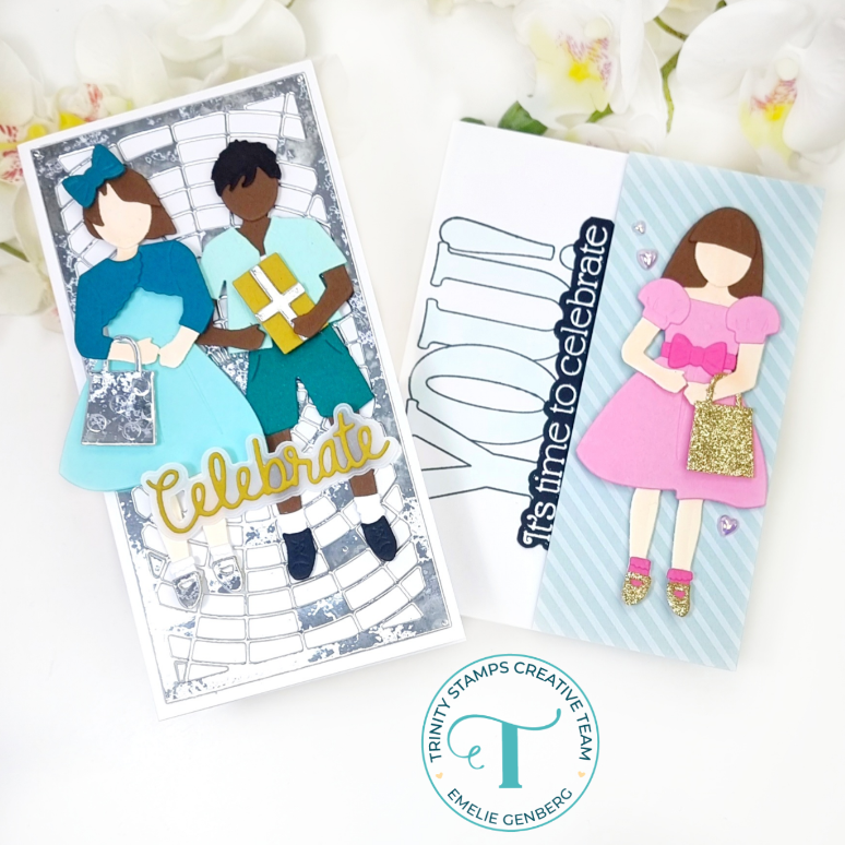 Trinity Stamps Paper Cut Characters Die Set tmd-309*