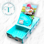 Trinity Stamps Backyard Pool Clear Stamp Set tps-335 dive