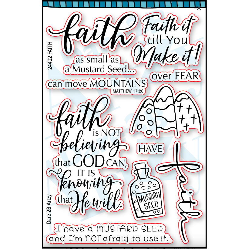 Dare 2B Artzy Faith Clear Stamp Set 24402