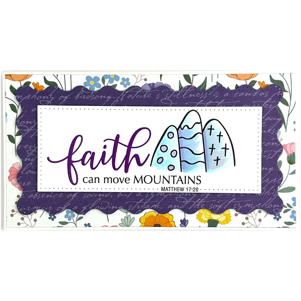 Dare 2B Artzy Faith Clear Stamp Set 24402 mountains