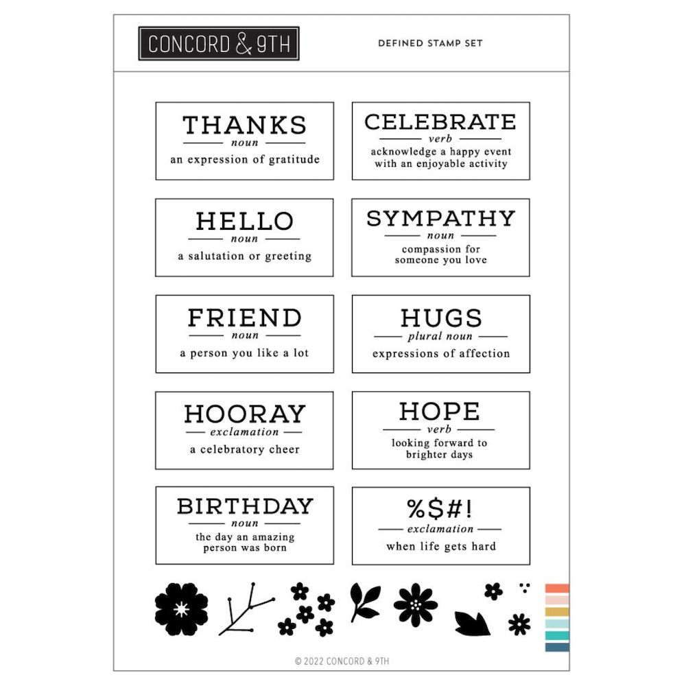 Concord & 9th Defined Clear Stamp Set 12149