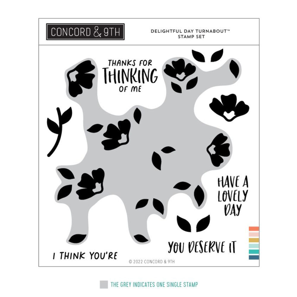 Concord & 9th Delightful Day Turnabout Stamp Set 12152