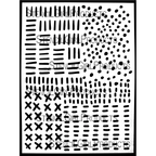 StencilGirl Boro on Steroids II Stencil ll1025