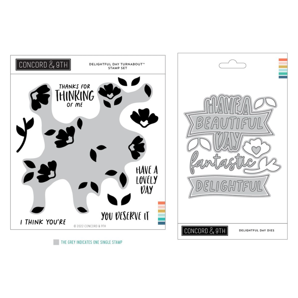 Concord & 9th Delightful Day Turnabout Stamp and Die Bundle