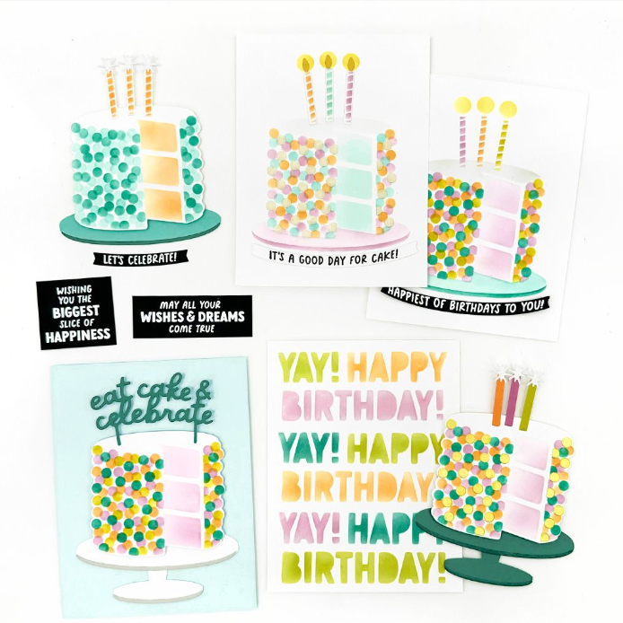 Concord & 9th Cut the Cake Clear Stamp Set 12165