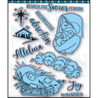 Dare 2B Artzy Let Us Adore Him Stamp and Die Bundle