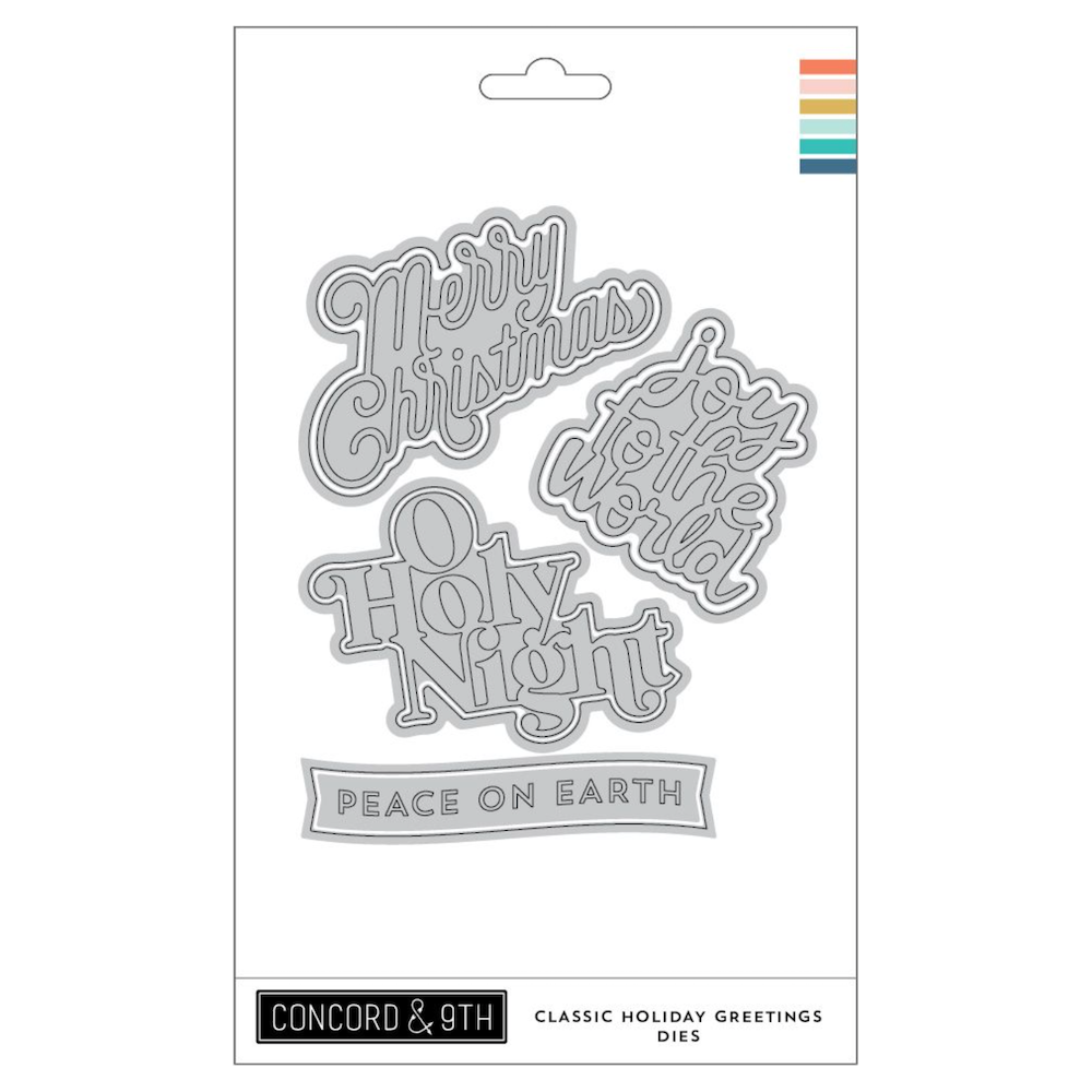 Concord & 9th Jolly and Classic Holiday Greetings Die Bundle