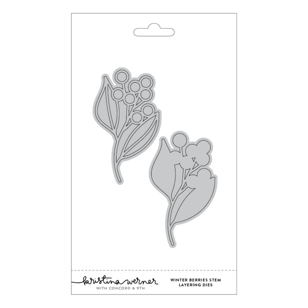 Concord & 9th Gentle and Winter Berries Stem Layering Die Bundle