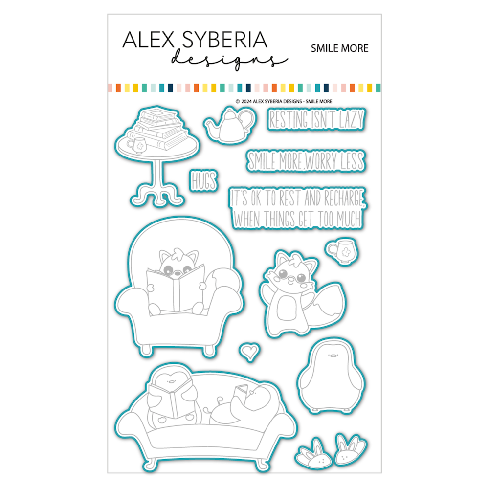 Alex Syberia Designs Smile More Stamp and Die Bundle