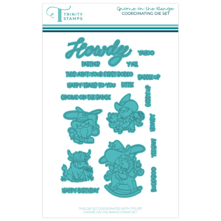 Trinity Stamps Gnome On The Range Stamp and Die Bundle