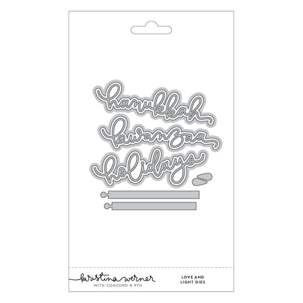 Concord & 9th Kristina Werner Love and Light Stamp and Die Bundle