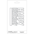 Concord & 9th Kristina Werner Happy Birthday Words Stamp and Die Bundle
