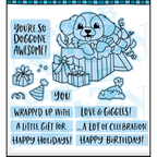 Dare 2B Artzy Puppy Present Stamp and Die Bundle