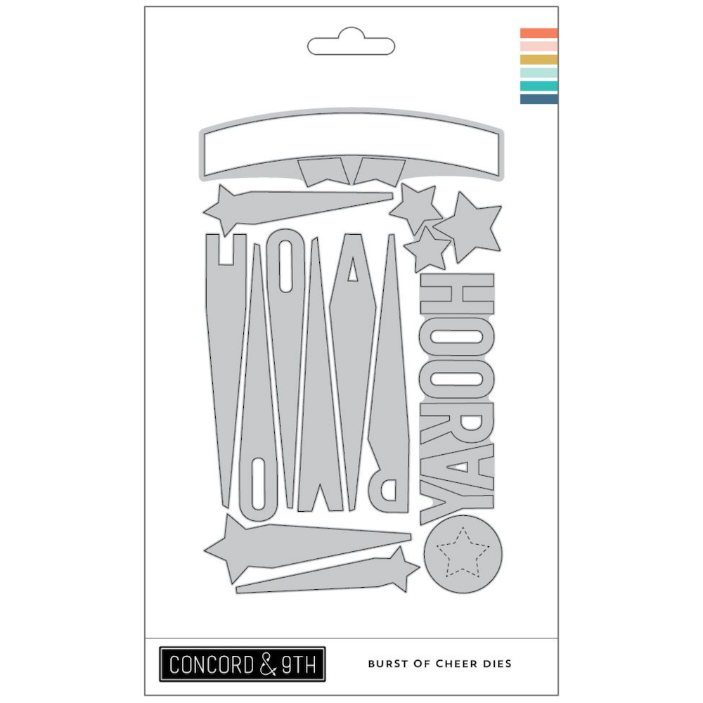 Concord & 9th Burst of Cheer Stamp and Die Bundle