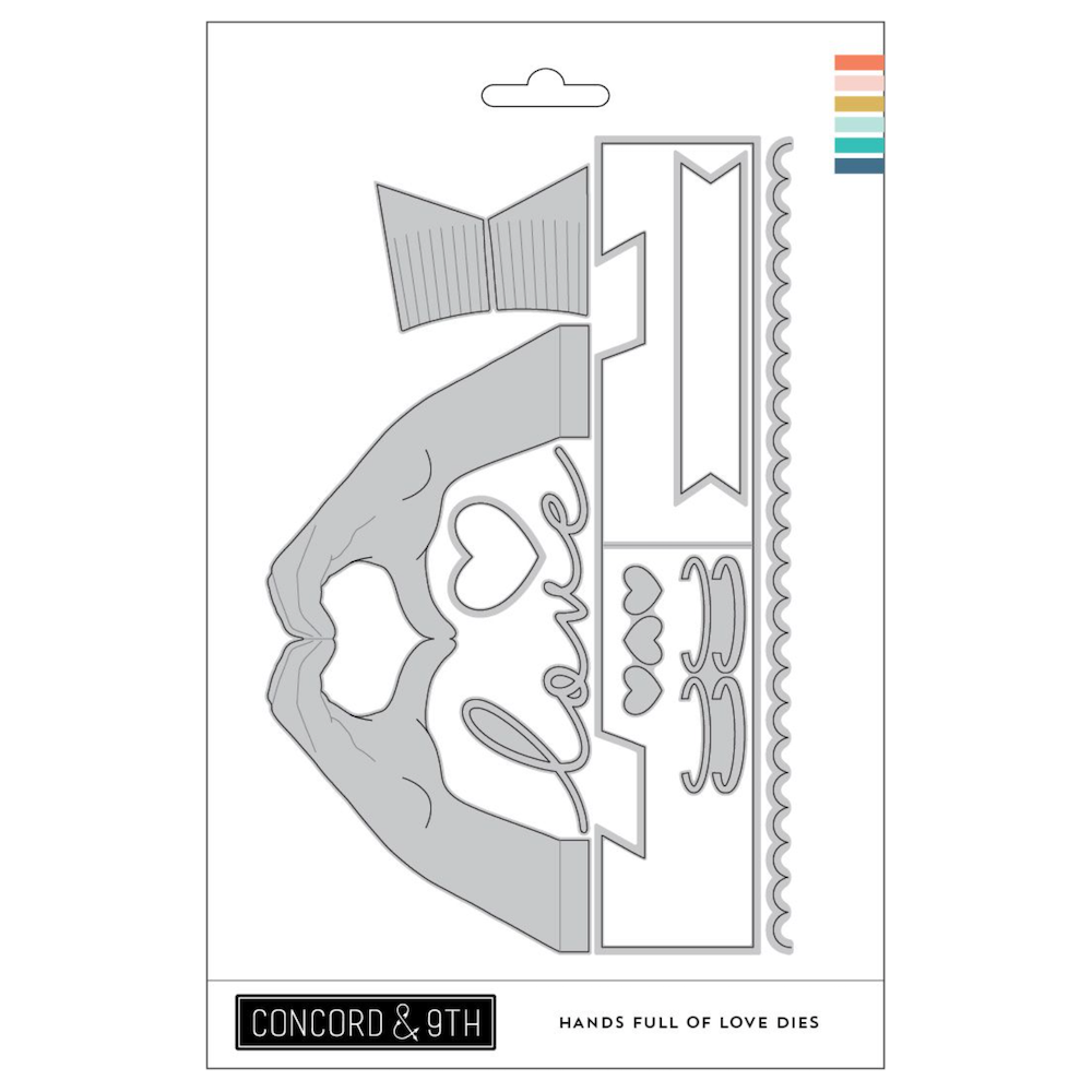 Concord & 9th Hands Full of Love Stamp and Die Bundle